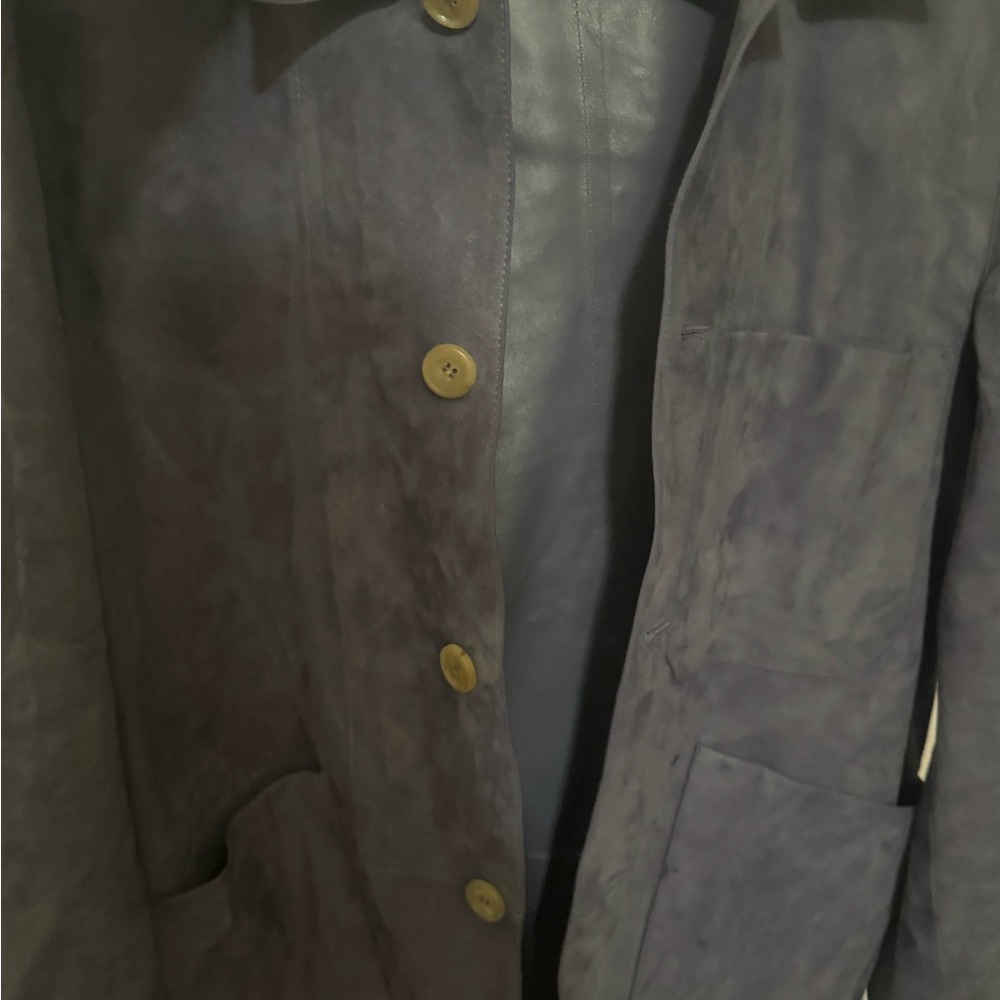 Men's Gray Suede Jacket